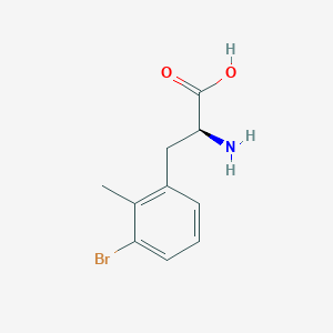 molecular formula C10H12BrNO2 B8177423 3-Bromo-2-methyl-L-phenylalanine 