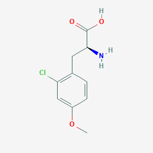 molecular formula C10H12ClNO3 B8177436 2-Chloro-4-methoxy-L-phenylalanine 