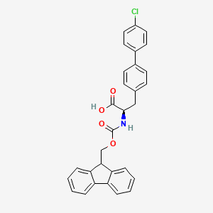 molecular formula C30H24ClNO4 B8177464 N-Fmoc-4-(4-Chlorophenyl)-D-phenylalanine 