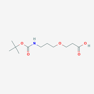 molecular formula C11H21NO5 B8177475 3-[3-(Boc-amino)propoxy]propanoic acid 