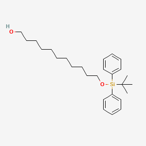 molecular formula C27H42O2Si B8177498 11-{[tert-Butyl(diphenyl)silyl]oxy}undecan-1-ol CAS No. 823197-58-6
