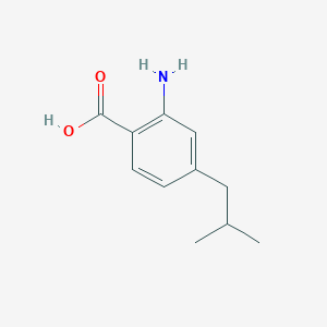 molecular formula C11H15NO2 B8177525 2-Amino-4-isobutylbenzoic acid 