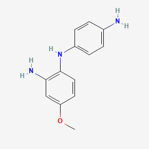 molecular formula C13H15N3O B8177552 (4-Methoxy-2-aminophenyl)-(4-aminophenyl)-amine 