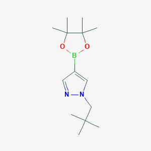 molecular formula C14H25BN2O2 B8177568 1-Neopentyl-4-(4,4,5,5-tetramethyl-1,3,2-dioxaborolan-2-yl)-1H-pyrazole 