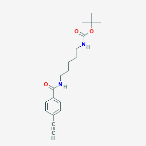 molecular formula C19H26N2O3 B8177656 tert-Butyl (5-(4-ethynylbenzamido)pentyl)carbamate 