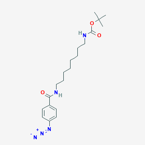 molecular formula C20H31N5O3 B8177676 tert-Butyl (8-(4-azidobenzamido)octyl)carbamate 