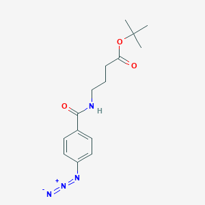 molecular formula C15H20N4O3 B8177711 tert-Butyl 4-(4-azidobenzamido)butanoate 