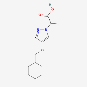 molecular formula C13H20N2O3 B8177764 2-(4-(Cyclohexylmethoxy)-1H-pyrazol-1-yl)propanoic acid 