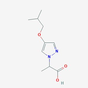 molecular formula C10H16N2O3 B8177773 2-(4-Isobutoxy-1H-pyrazol-1-yl)propanoic acid 