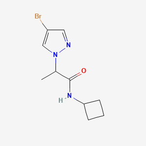 2-(4-Bromo-1H-pyrazol-1-yl)-N-cyclobutylpropanamide