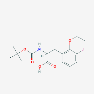 molecular formula C17H24FNO5 B8177800 2-((tert-Butoxycarbonyl)amino)-3-(3-fluoro-2-isopropoxyphenyl)propanoic acid 