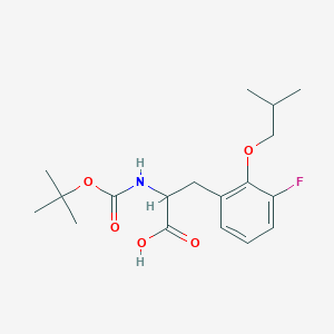 2-((tert-Butoxycarbonyl)amino)-3-(3-fluoro-2-isobutoxyphenyl)propanoic acid