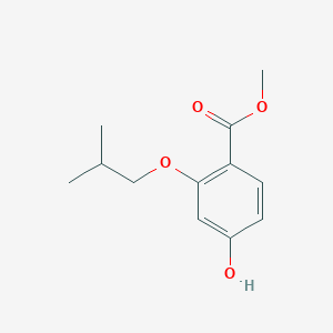 molecular formula C12H16O4 B8177846 Methyl 4-hydroxy-2-isobutoxybenzoate 