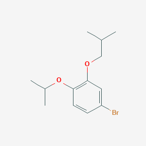 molecular formula C13H19BrO2 B8177870 4-Bromo-2-isobutoxy-1-isopropoxybenzene 
