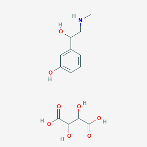 molecular formula C13H19NO8 B081779 Phenylephrine bitartrate CAS No. 14787-58-7