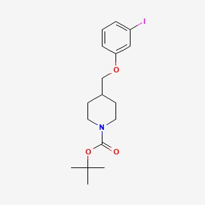 molecular formula C17H24INO3 B8177917 tert-Butyl 4-((3-iodophenoxy)methyl)piperidine-1-carboxylate 