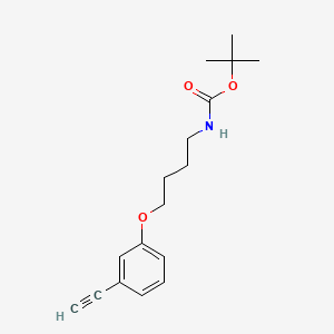 molecular formula C17H23NO3 B8177929 tert-Butyl (4-(3-ethynylphenoxy)butyl)carbamate 