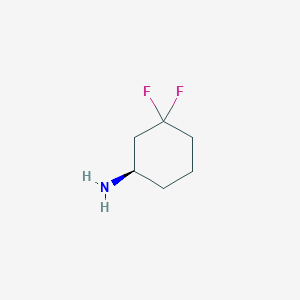 molecular formula C6H11F2N B8177972 (R)-3,3-Difluoro-cyclohexylamine 