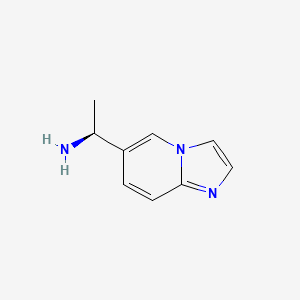 molecular formula C9H11N3 B8178004 (S)-1-(Imidazo[1,2-a]pyridin-6-yl)ethanamine 