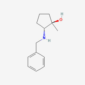 molecular formula C13H19NO B8178007 (1R,2R)-2-(benzylamino)-1-methylcyclopentanol 