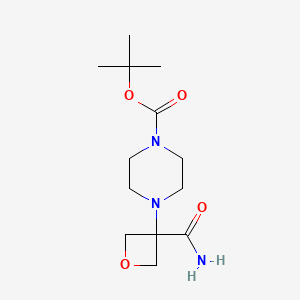 Tert-butyl 4-(3-carbamoyloxetan-3-yl)piperazine-1-carboxylate