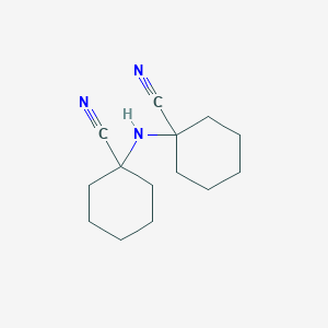 molecular formula C14H21N3 B8178047 1,1'-Iminodicyclohexanecarbonitrile CAS No. 41556-40-5