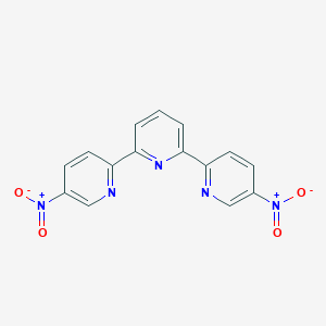 molecular formula C15H9N5O4 B8178051 2,6-Bis(5-nitropyridin-2-yl)pyridine 