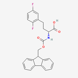 molecular formula C25H21F2NO4 B8178105 Fmoc-2,5-difluoro-D-homophenylalanine 