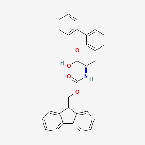 molecular formula C30H25NO4 B8178124 (R)-3-Biphenyl-3-YL-2-(9H-fluoren-9-ylmethoxycarbonylamino)-propionic acid 