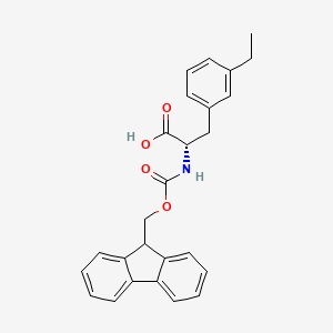 molecular formula C26H25NO4 B8178143 N-Fmoc-3-ethyl-L-phenylalanine 