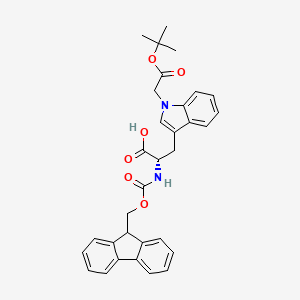 molecular formula C32H32N2O6 B8178185 NA-(((9H-fluoren-9-yl)methoxy)carbonyl)-1-(2-(tert-butoxy)-2-oxoethyl)-L-tryptophan 
