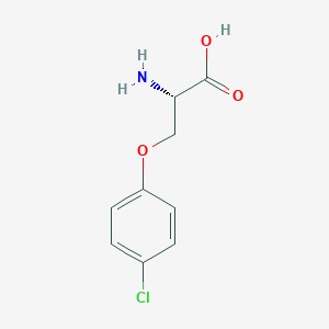 molecular formula C9H10ClNO3 B8178192 O-(4-Chlorophenyl)-L-serine 