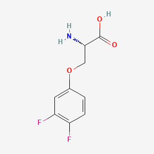 molecular formula C9H9F2NO3 B8178211 (2S)-2-amino-3-(3,4-difluorophenoxy)propanoic acid 