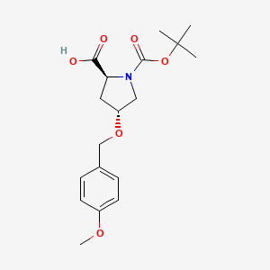 molecular formula C18H25NO6 B8178226 Boc-Hyp(Mob)-OH 