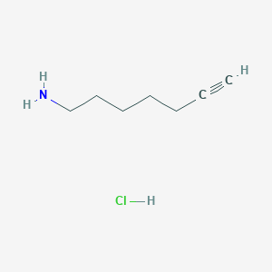 Hept-6-yn-1-amine;hydrochloride