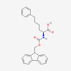 molecular formula C27H27NO4 B8178271 (S)-2-(Fmoc-amino)-6-phenylhexanoic acid 