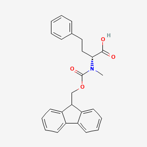 (R)-2-((((9H-Fluoren-9-yl)methoxy)carbonyl)(methyl)amino)-4-phenylbutanoic acid