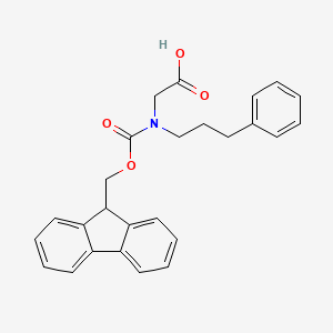 molecular formula C26H25NO4 B8178304 N-Fmoc-N-(3-phenylpropyl)glycine 
