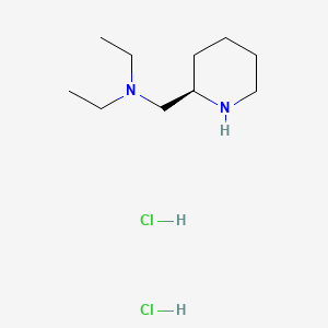 molecular formula C10H24Cl2N2 B8178331 diethyl[(2R)-piperidin-2-ylmethyl]amine dihydrochloride 