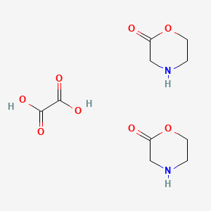 molecular formula C10H16N2O8 B8178342 Morpholin-2-one;oxalic acid 