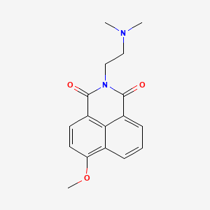 molecular formula C17H18N2O3 B8178355 2-(2-(Dimethylamino)ethyl)-6-methoxy-1H-benzo[de]isoquinoline-1,3(2H)-dione 