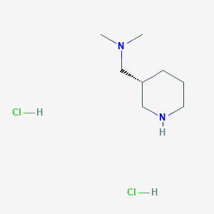 molecular formula C8H20Cl2N2 B8178377 (R)-N,N-Dimethyl-3-piperidinemethanamine dihydrochloride 