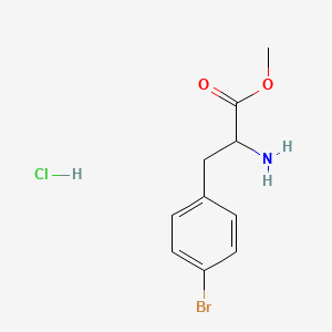 molecular formula C10H13BrClNO2 B8178380 4-Bromo-DL-phenylalanine methyl ester hcl 