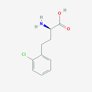 molecular formula C10H12ClNO2 B8178415 (R)-2-Amino-4-(2-chlorophenyl)butanoic acid CAS No. 1260606-19-6