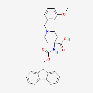 molecular formula C29H30N2O5 B8178432 4-(Fmoc-amino)-1-(3-methoxybenzyl)-4-carboxypiperidine 