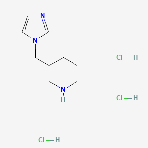 3-(1H-Imidazol-1-ylmethyl)piperidine 3HCl