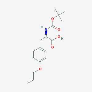molecular formula C17H25NO5 B8178472 N-Boc-O-propyl-D-tyrosine 