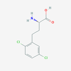 molecular formula C10H11Cl2NO2 B8178477 (S)-2-Amino-4-(2,5-dichloro-phenyl)-butyric acid 