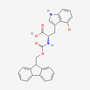 molecular formula C26H21BrN2O4 B8178510 N-Fmoc-4-bromo-L-tryptophan 
