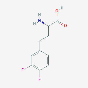 molecular formula C10H11F2NO2 B8178538 (S)-2-Amino-4-(3,4-difluoro-phenyl)-butyric acid 